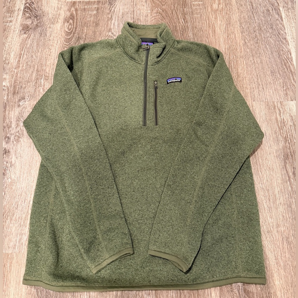 Patagonia Better Sweater 1/4 Zip - Green - Large
